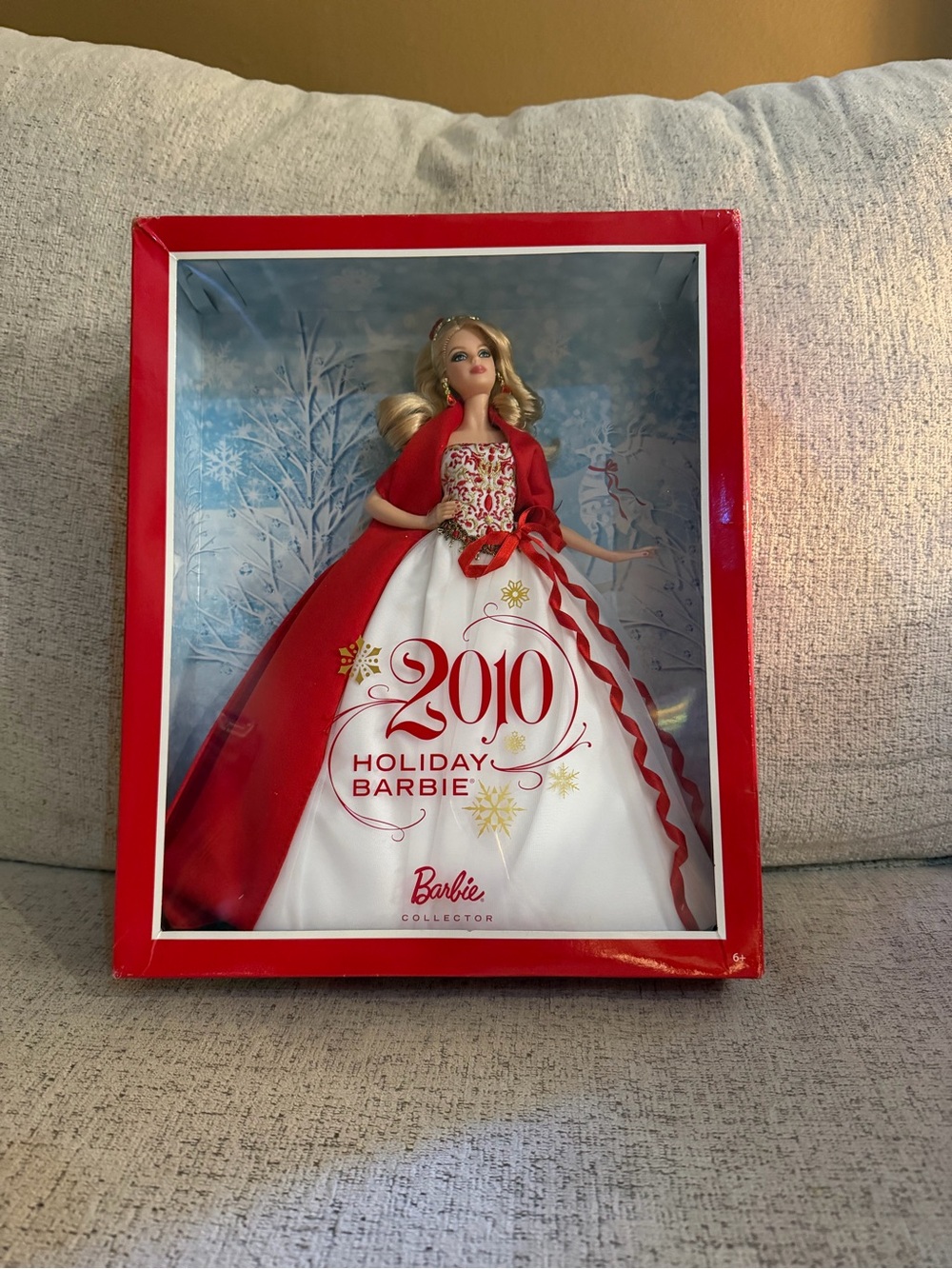 Barbie 2010 Holiday Barbie Collector Doll - Red and White